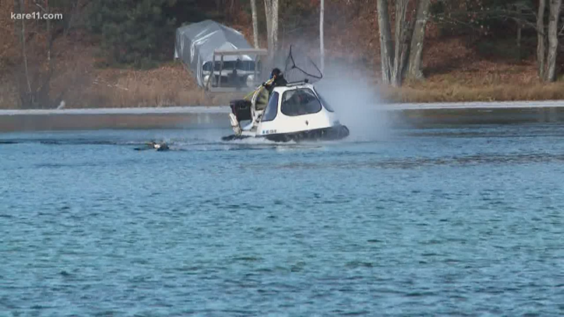 Kevin and Linda Grenzer have used a hovercraft for several years to help save loons throughout Wisconsin.