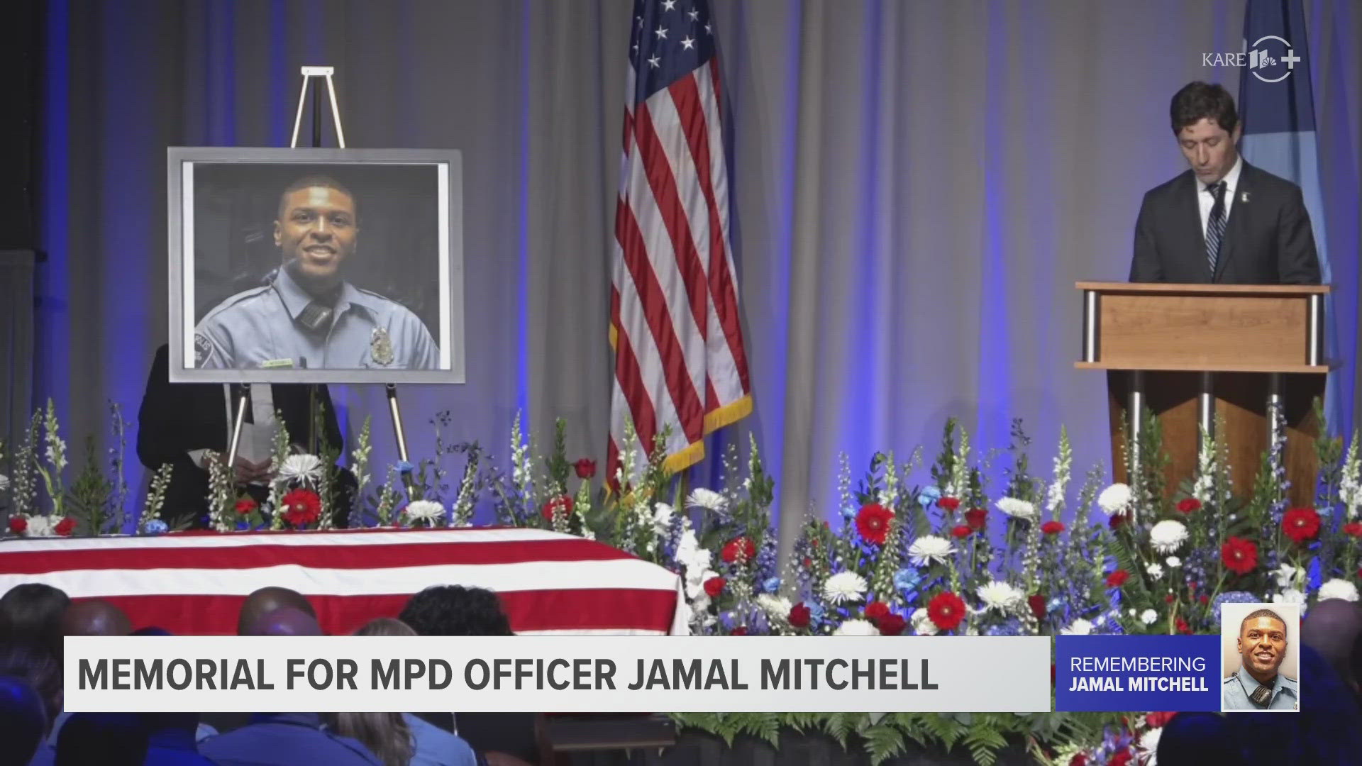 Minneapolis Mayor Jacob Frey recalled Officer Mitchell's bravery in rescuing a couple from a house fire.