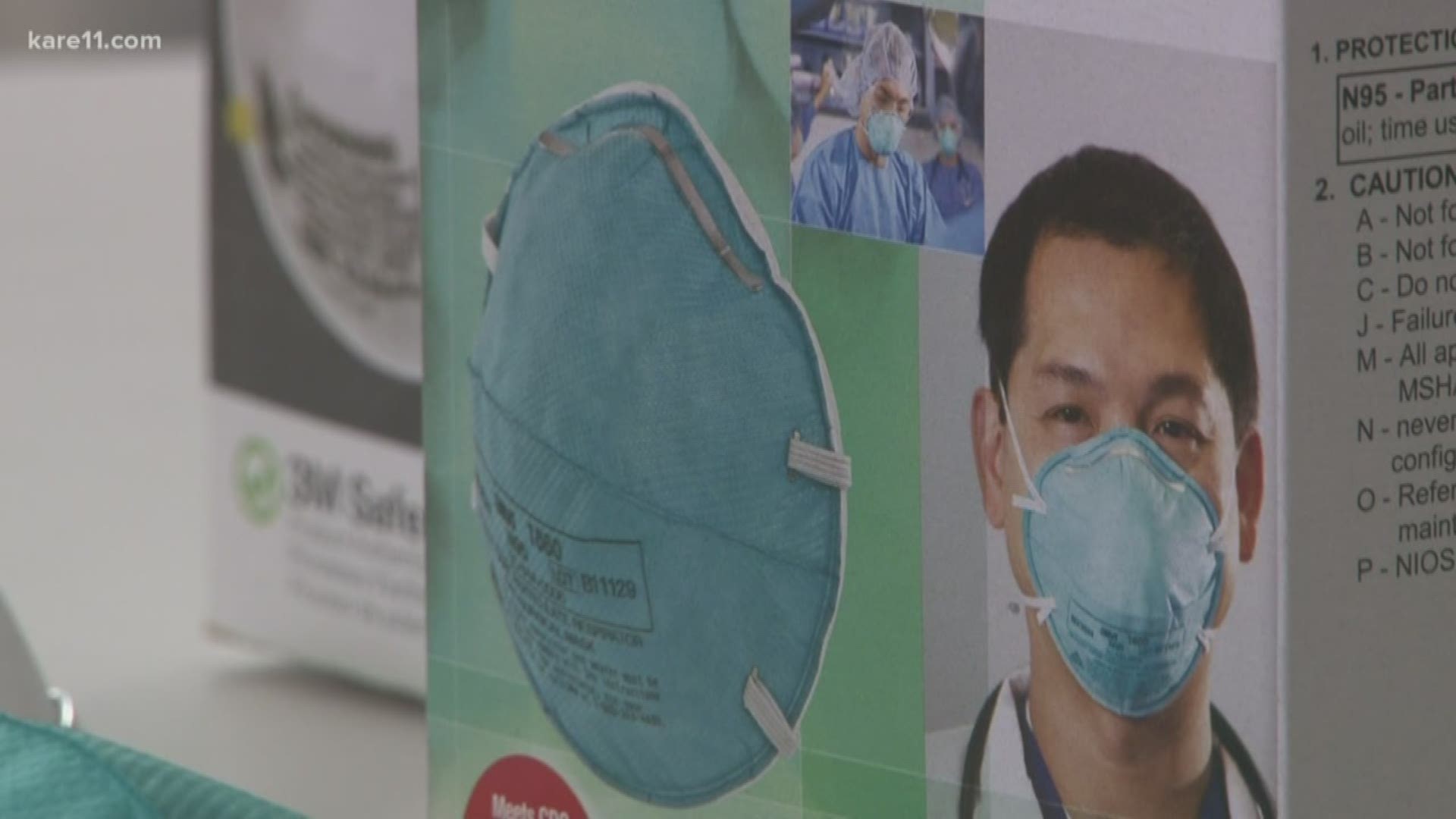 3M says it's the leading company in the world for the production of face masks and respirators.