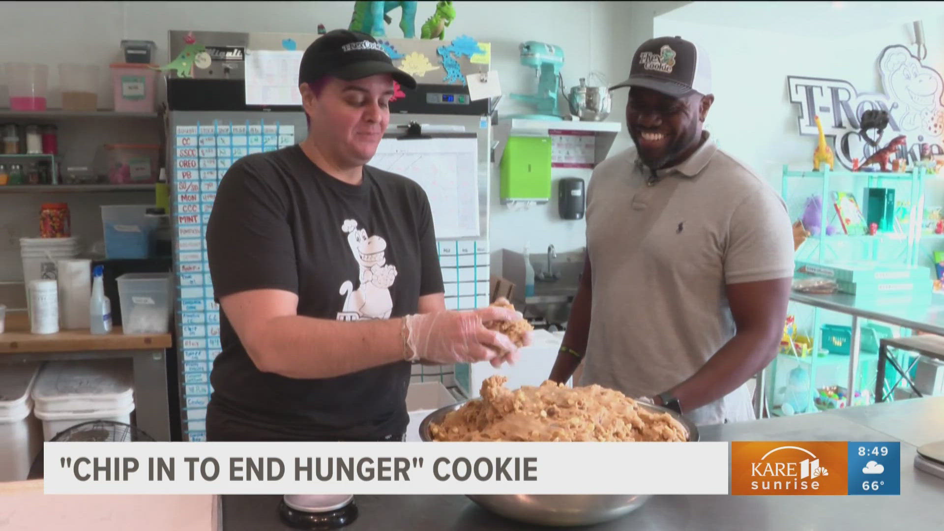 You can find the "Chip In To End Hunger" cookie at T-Rex's retail store in Eagan.