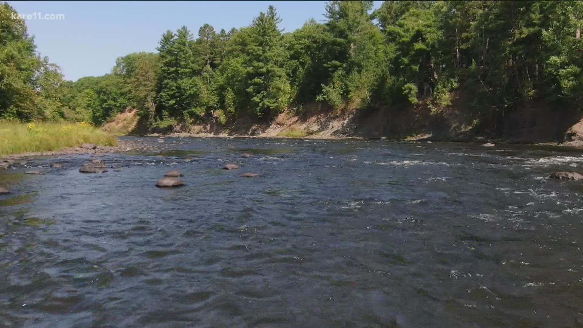 The largest state park has two rivers that run through it - the St. Croix and Kettle River.