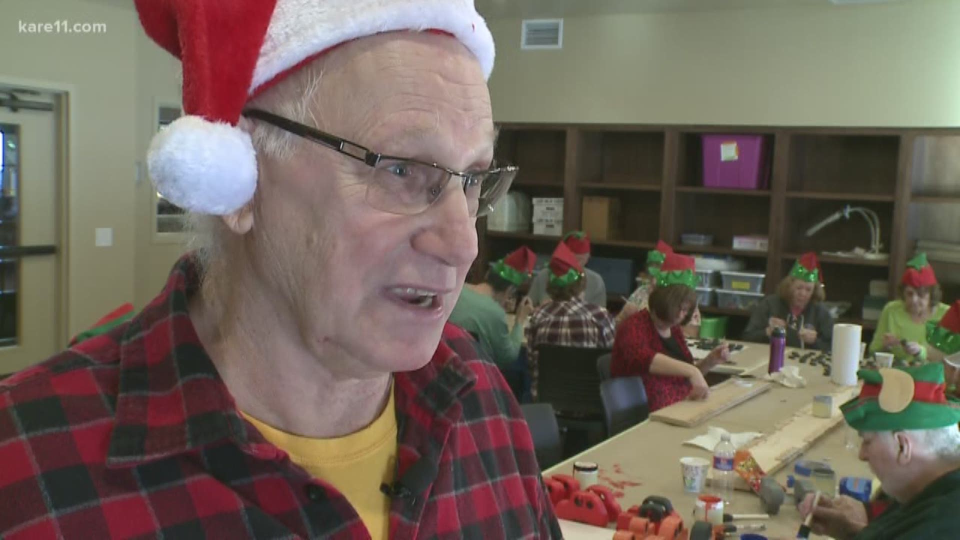 A shout out for a group of seniors who are building memories by building toys. This labor of love all starts with one man with a workshop in Eagan. Adrienne Broaddus finds out it's his way of bringing joy into the world.