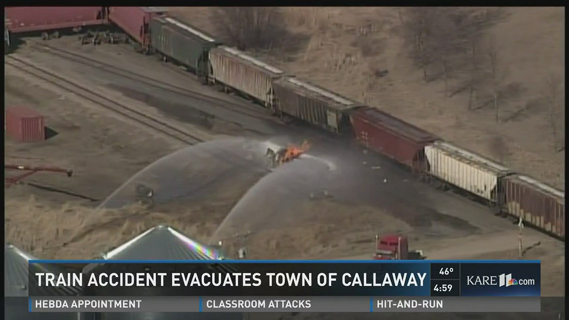 Train derailment causes Callaway evacuation