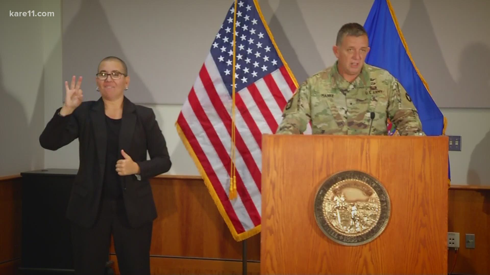Gov. Tim Walz announced the appointment of Brigadier General Shawn Manke to serve as the Minnesota National Guard's next Adjutant General Wednesday.