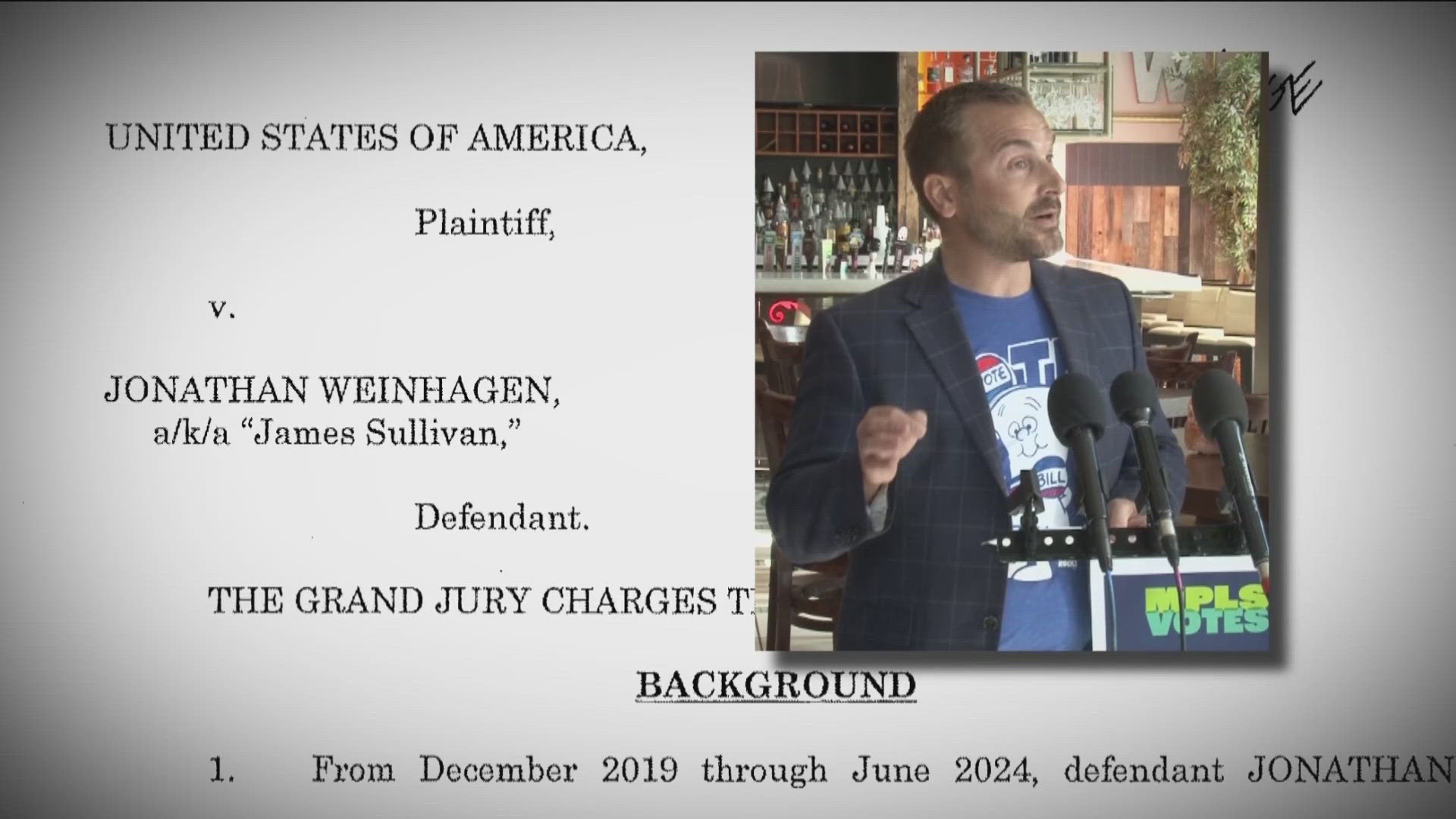 Jonathan Weinhagen admitted stealing $213,000, including $30,000 that was supposed to be reward money for the unsolved shootings of three Minneapolis kids.
