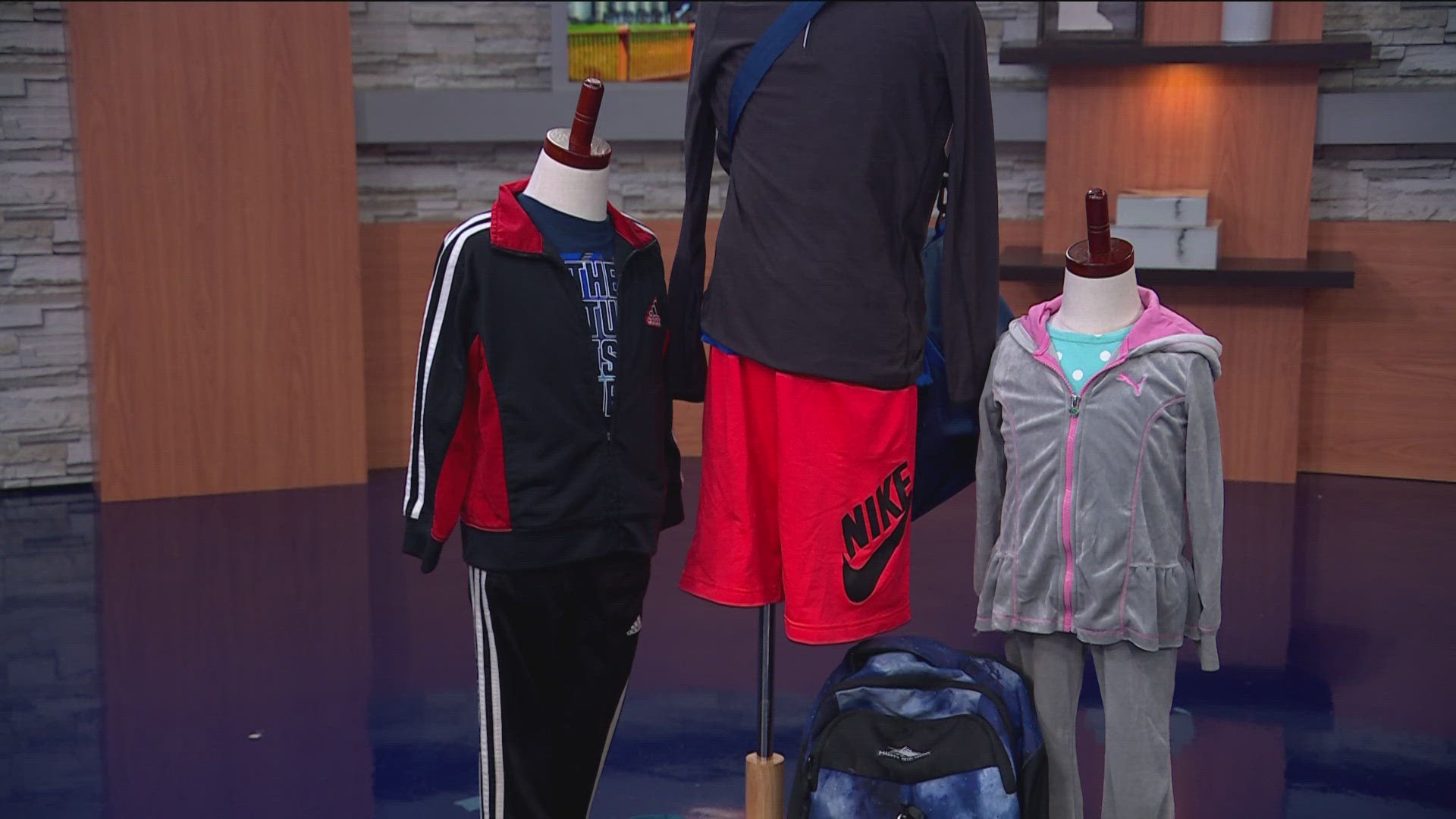 Before you go on a shopping spree, consider compiling your existing clothes and school supplies.