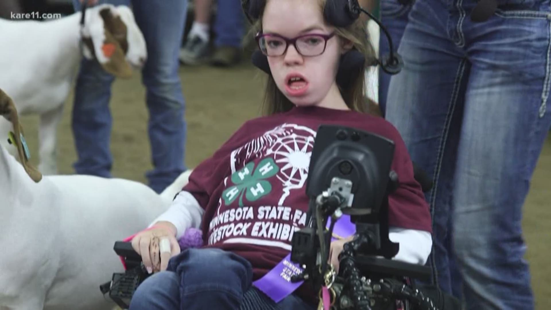 From art to livestock, there is a lot of outstanding work on display at the Minnesota State Fair courtesy of 4H. And one girl is using the platform to challenge our ideas surrounding disabilities. Kent Erdahl has her inspiring story.