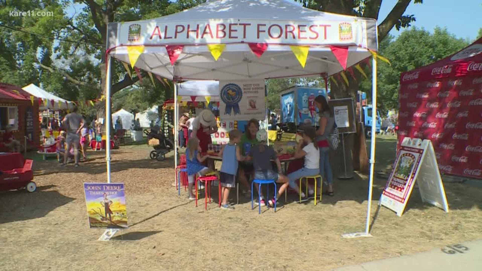 Author David LaRochelle stopped by the KARE 11 Barn to talk about literacy at the Fair.