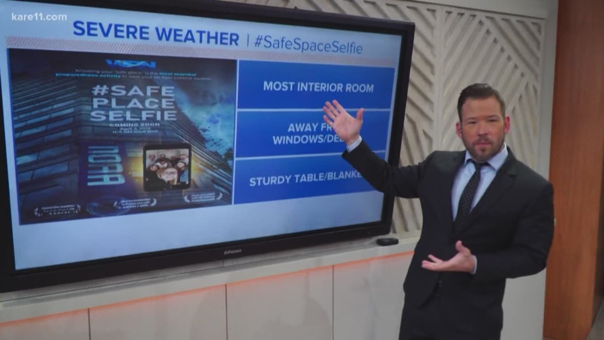 If a bad storm hits, would you know where your safe place is? The National Weather Service wants you to post a #SafePlaceSelfie today at 11:11 a.m.