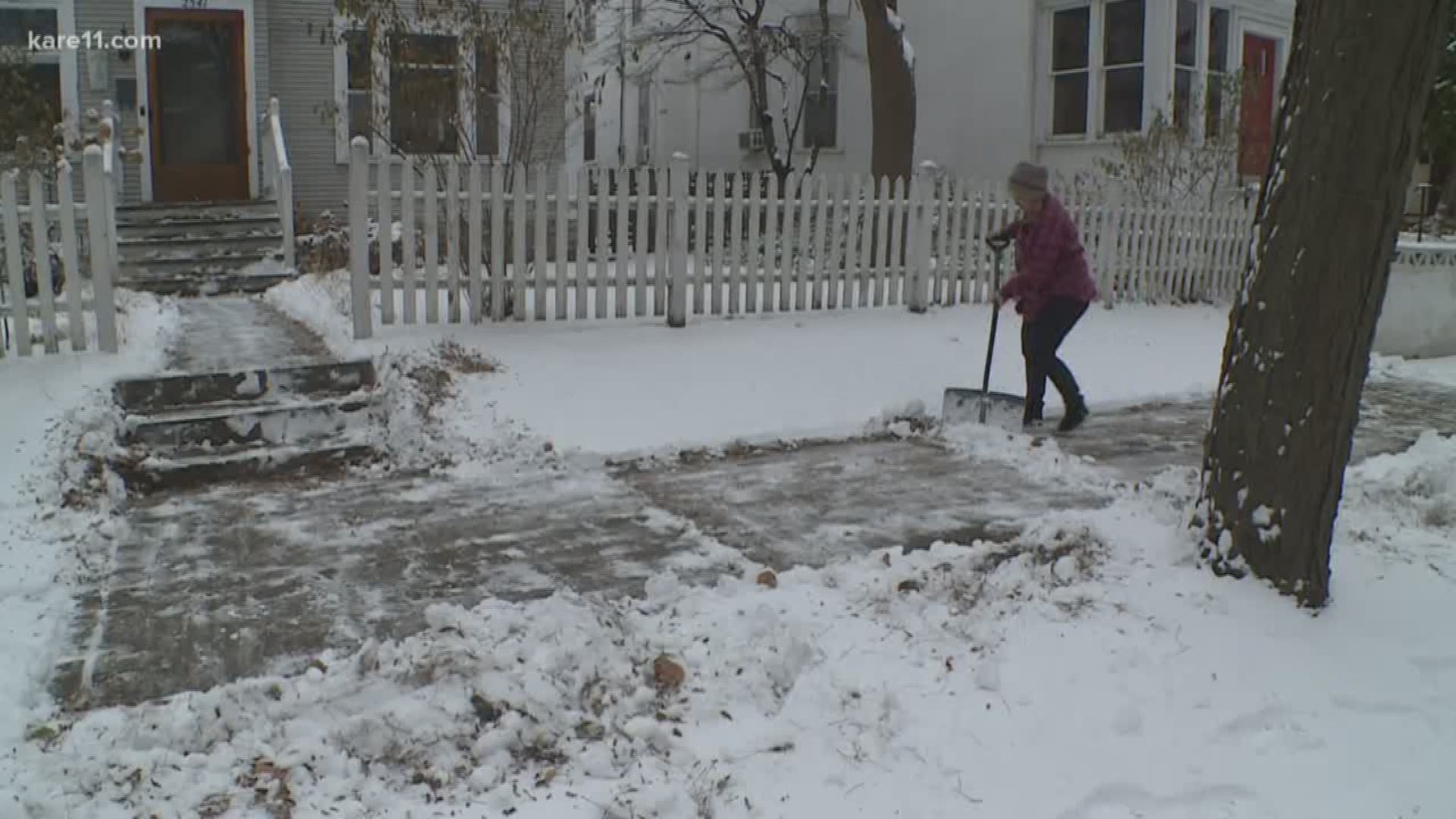While some Minnesotans are letting Mother Nature melt the snow for them…others are breaking out their shovels.