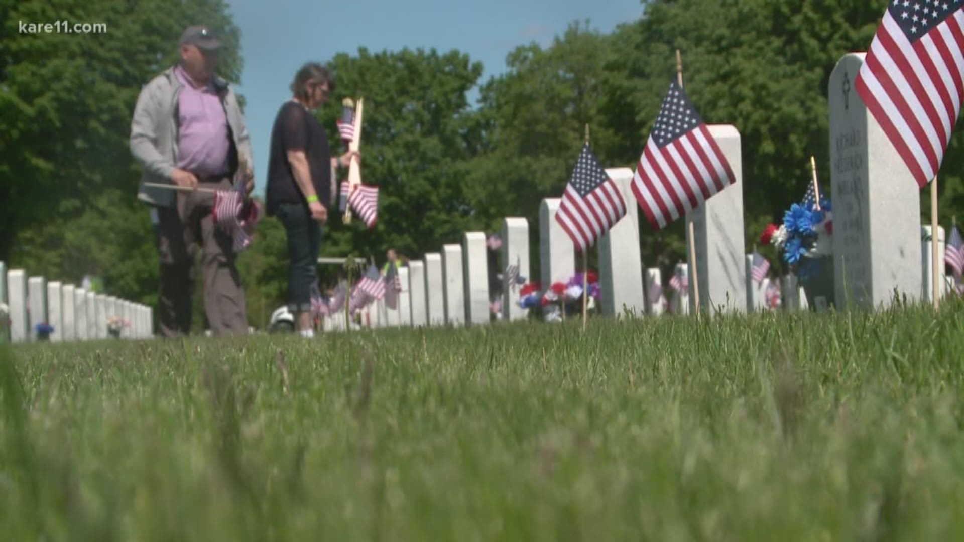 Flags for Fort Snelling began May of 2015 when Minnesotans noticed three decades had gone by since American flags had been placed at the memorial.