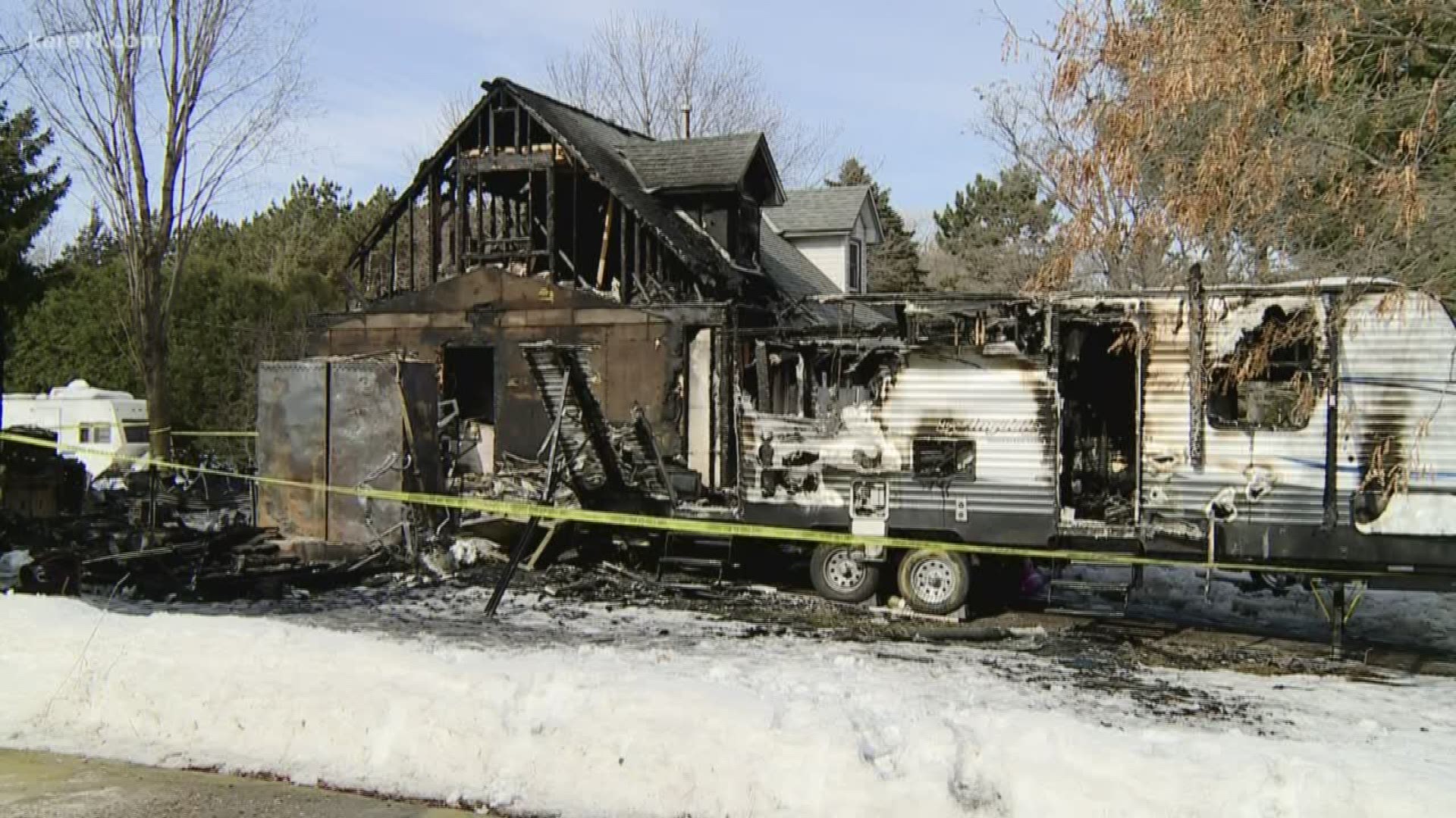 A man is dead following an early morning house fire in Andover Tuesday.