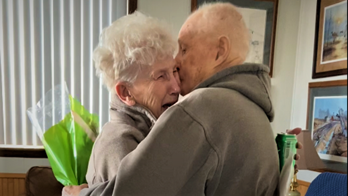 Husband Released From Nursing Home Surprises Wife On 84th Birthday