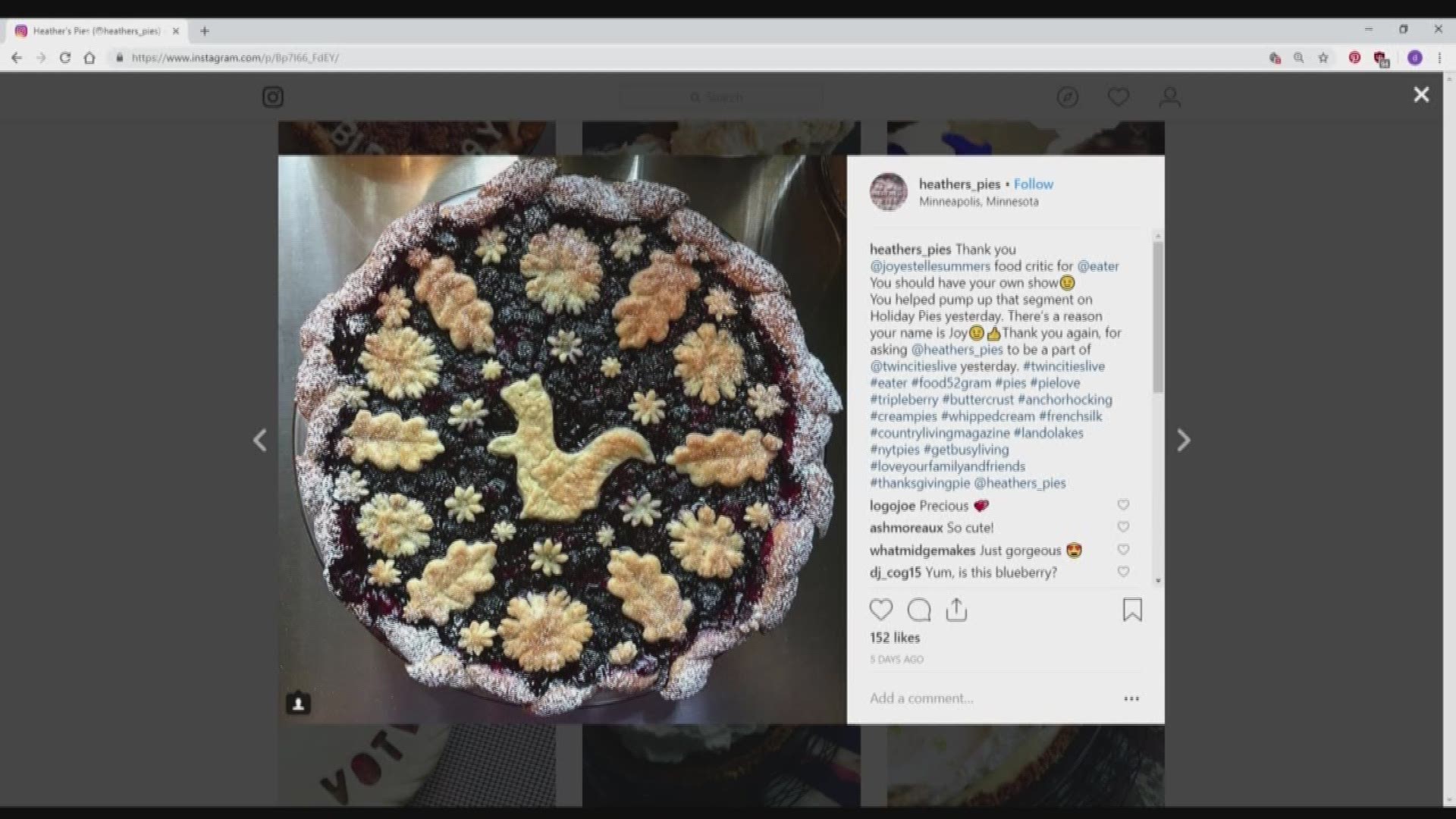 Learn some tips and tricks for making Instagram-worthy pies that will wow you're whole family. Heather, from Heather's Pies, taught us about all things pie: from crust to creativity. https://www.kare11.com/article/news/how-to-make-a-pie-with-heathers-pies