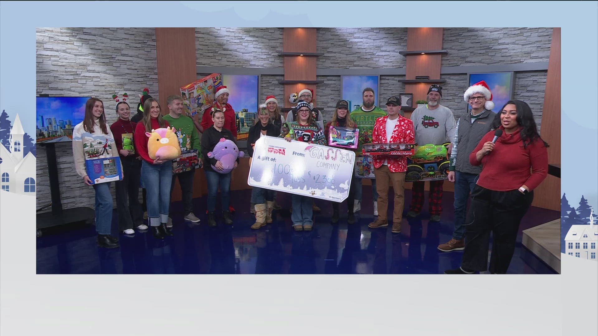 If you'd like to help the Marines reach their goal, you can drop off a new, unwrapped toy at the KARE 11 studio in Golden Valley now through Dec. 18.