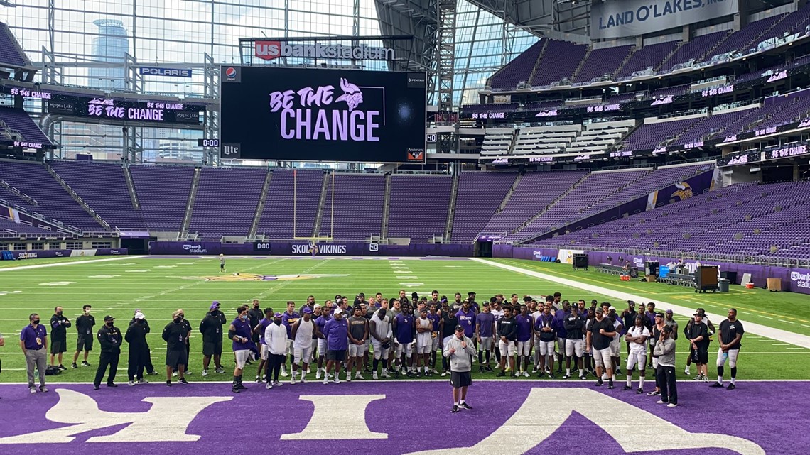 Minnesota Vikings players vow to 'be the change'
