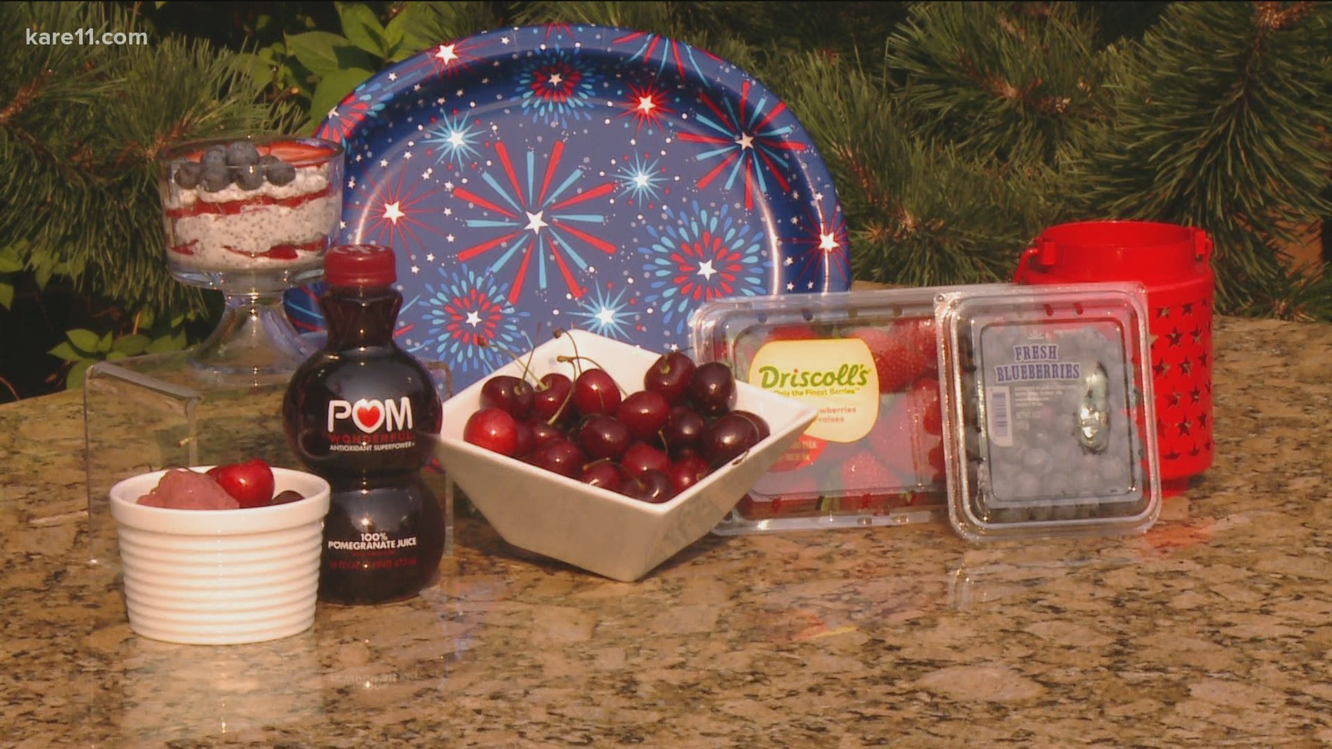 Hy-Vee dietitian Melissa Jaeger shares recipes for American Flag Parfaits and Tart Cherry Sorbet.