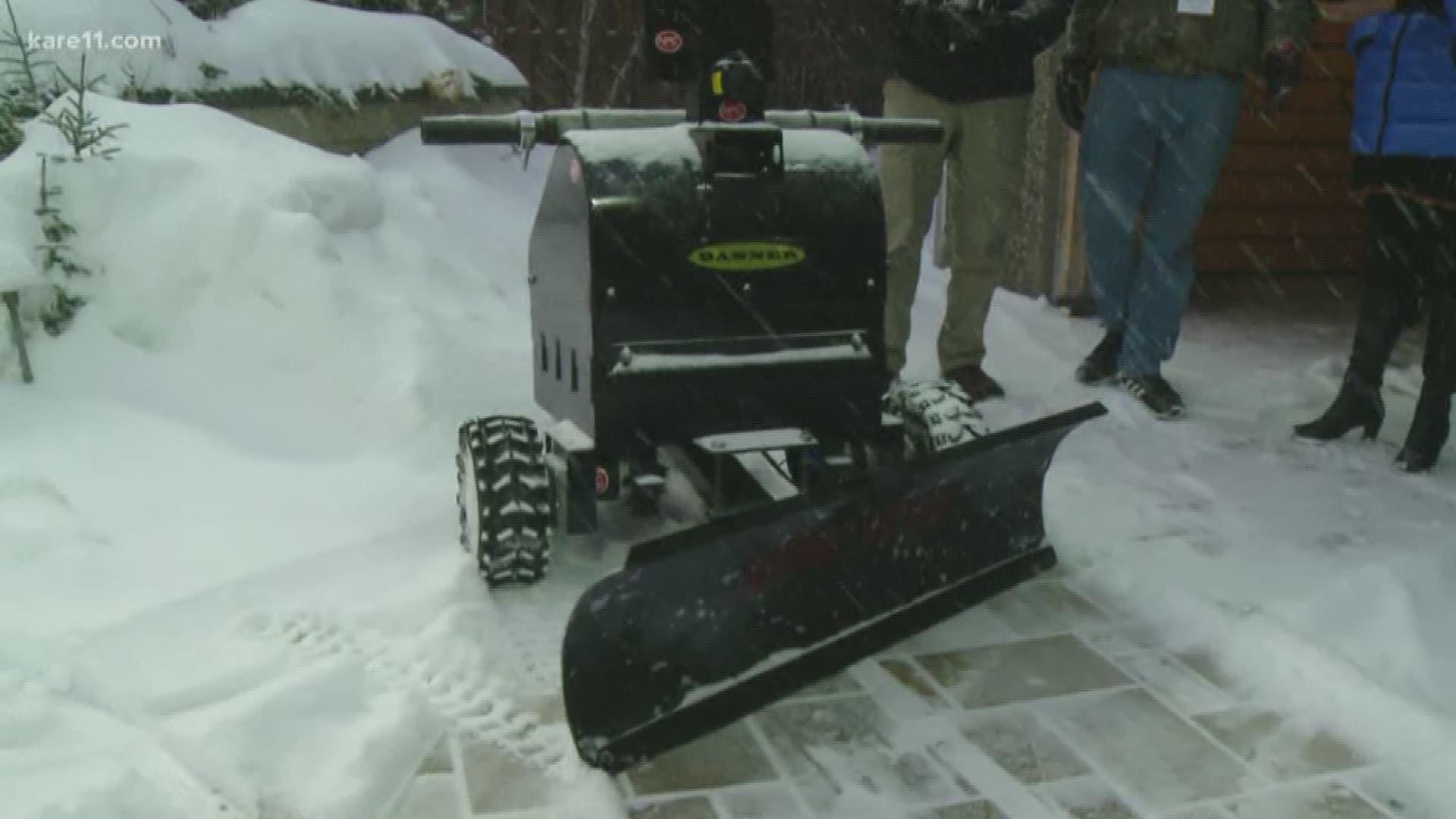 Designers will show off hand-built machines that can independently clear snow.