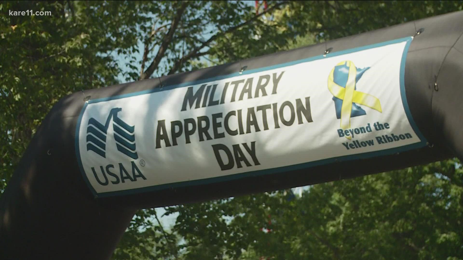 "It's really a great opportunity to say thank you." Tuesday was the fair's tenth Military Appreciation Day.
