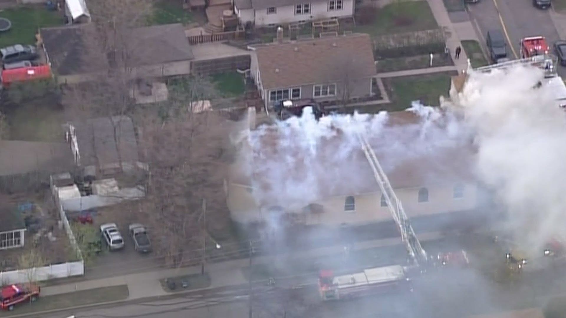 Aerial footage of Minneapolis church fire | kare11.com