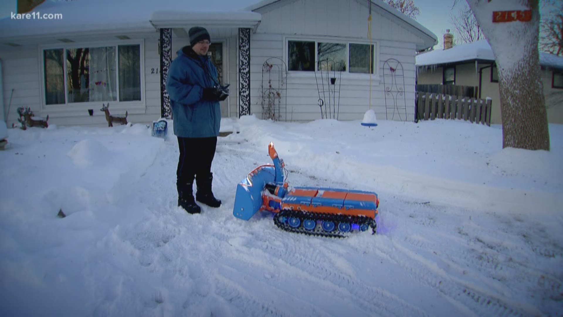 A St. Paul man created something that could revolutionize winter in Minnesota. He 3-D printed snowblowers that are remote-controlled. Photojournalist David Peterlinz show us the amazing inventions.