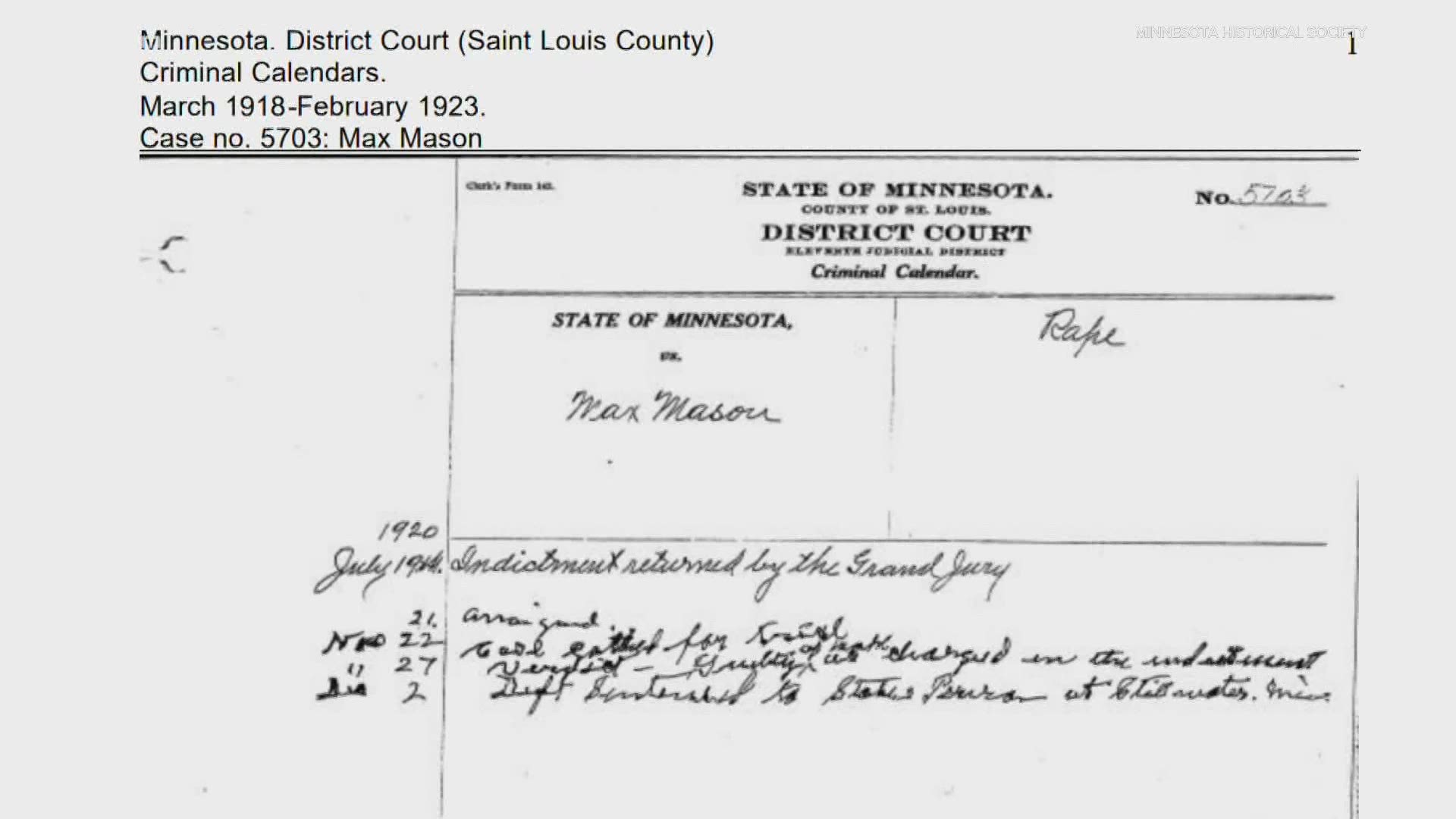 Mason was one of several black men, accused and arrested for something he did not do back in Duluth in the 1920’s.
