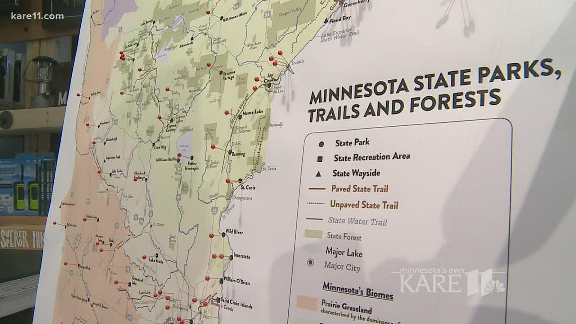 The station was started through a partnership between REI and the DNR with the goal of getting more Minnesotans outdoors. https://kare11.tv/2EB93jq