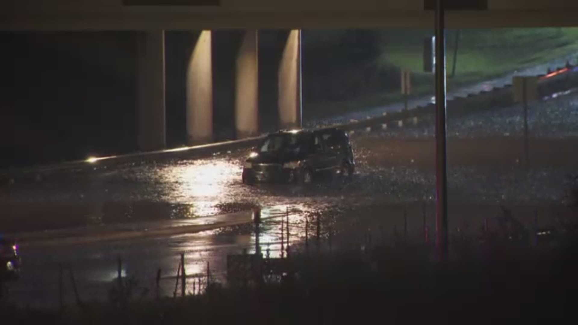 Flooding video on Fairview Ave. in Roseville, which is where Fairview Ave. travels under Highway 36.