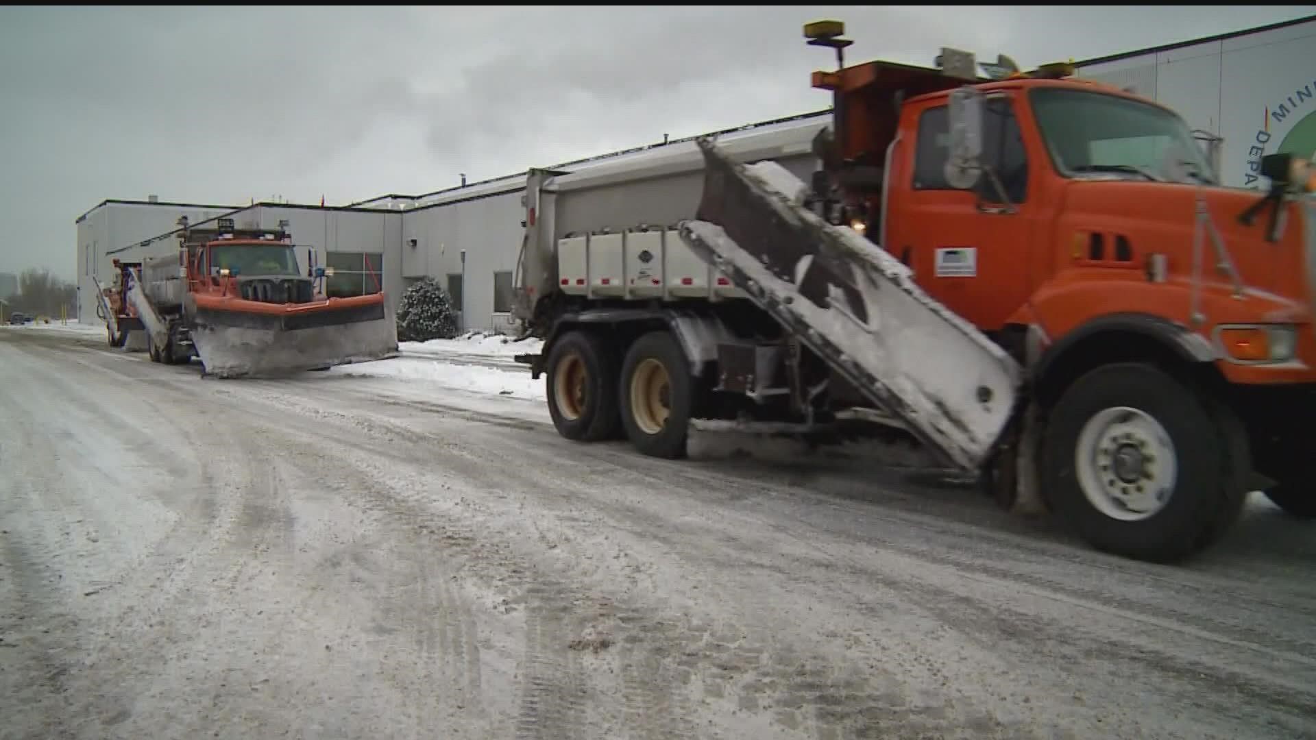 The Minnesota Department of Transportation says clearing highways may take several days.