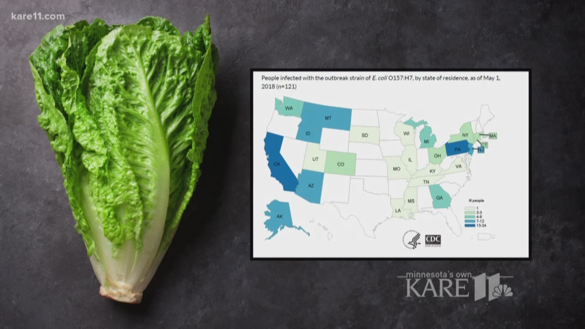 Romaine lettuce E. coli outbreak reaches MN, 10 sick | kare11.com