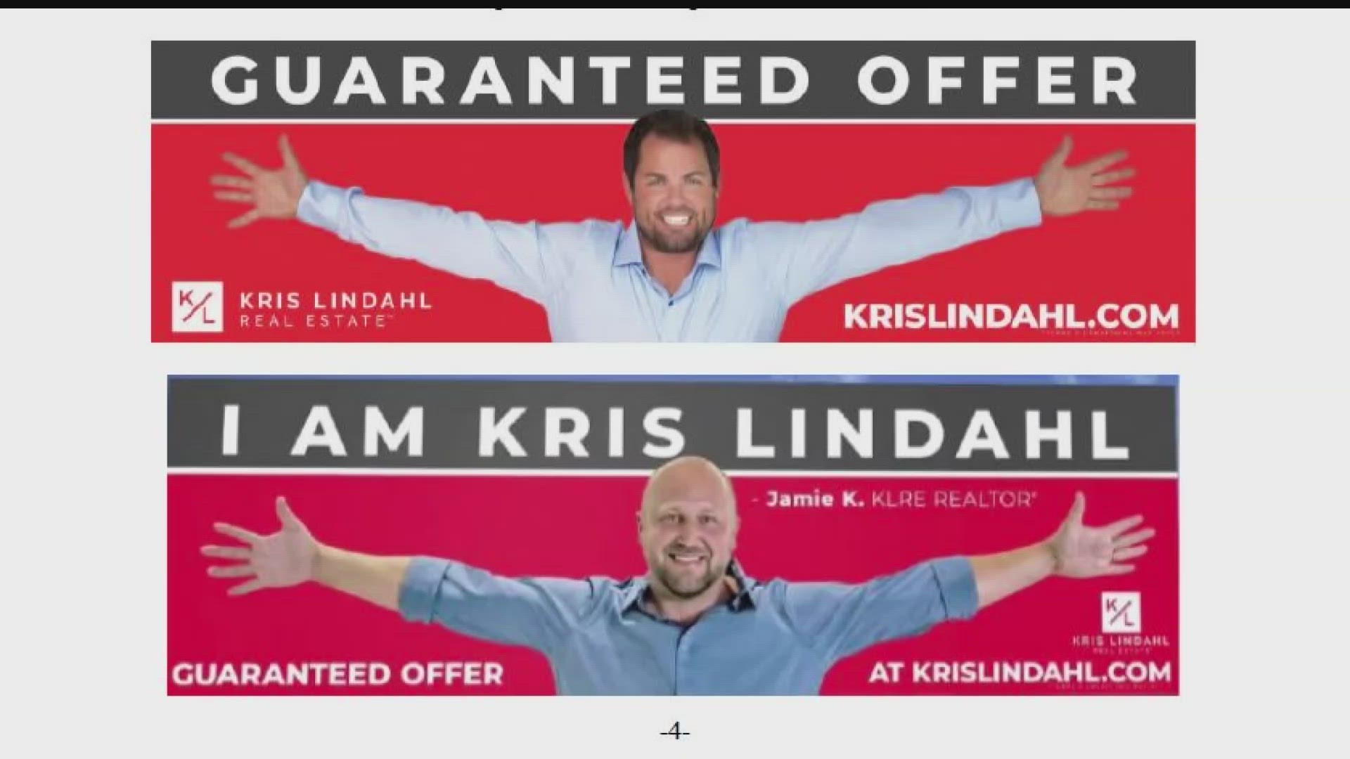 The real estate broker plans to re-file the case against a Canadian realtor who used a similar pose after attending Lindahl's seminar.