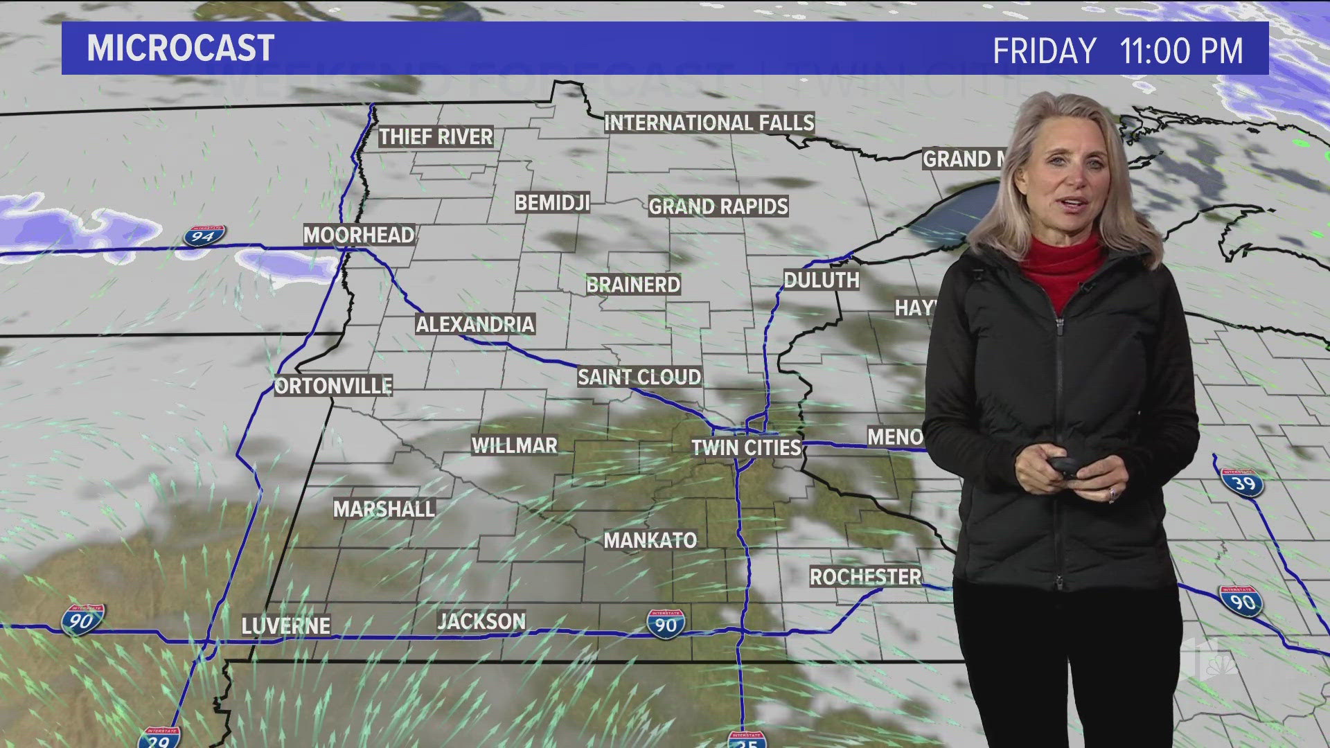 An overall quiet and mostly cloudy forecast, with another shot of colder air the week of Thanksgiving.