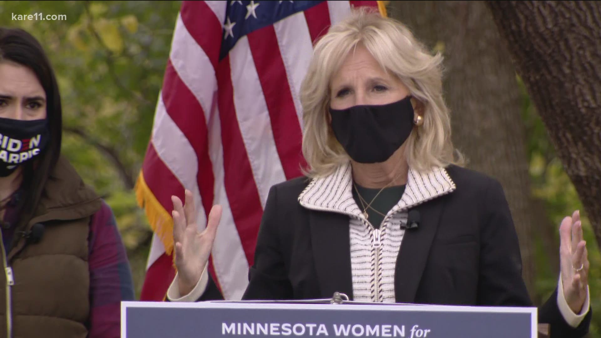 Dr. Jill Biden made stops in the Twin Cities on behalf of her husband, Democratic presidential nominee Joe Biden.