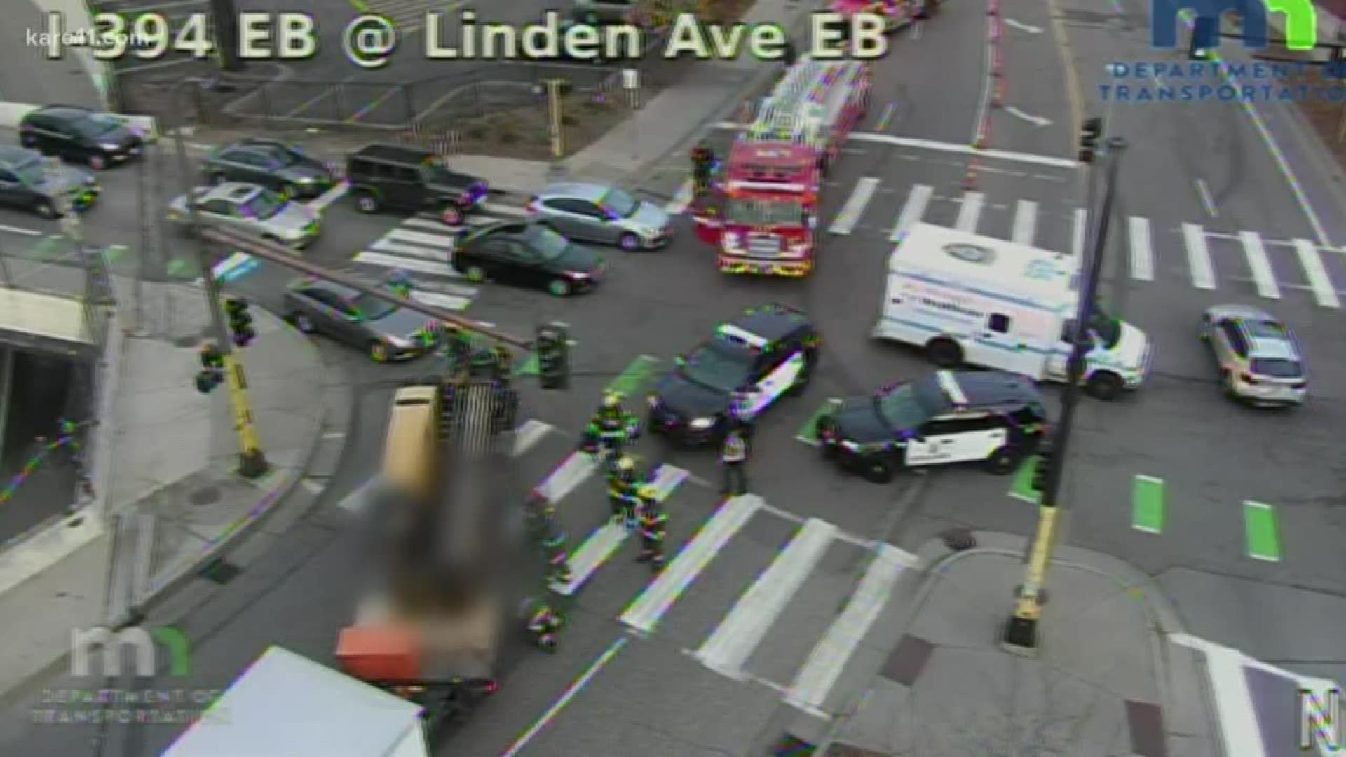 The incident happened at the intersection of 12th Street N and Linden Ave. in downtown Minneapolis.