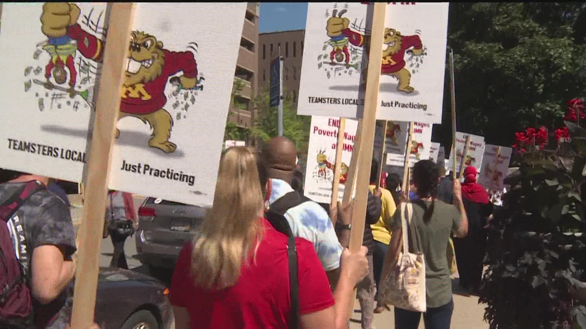 More than 1,500 service workers throughout the University of Minnesota system are preparing to strike.