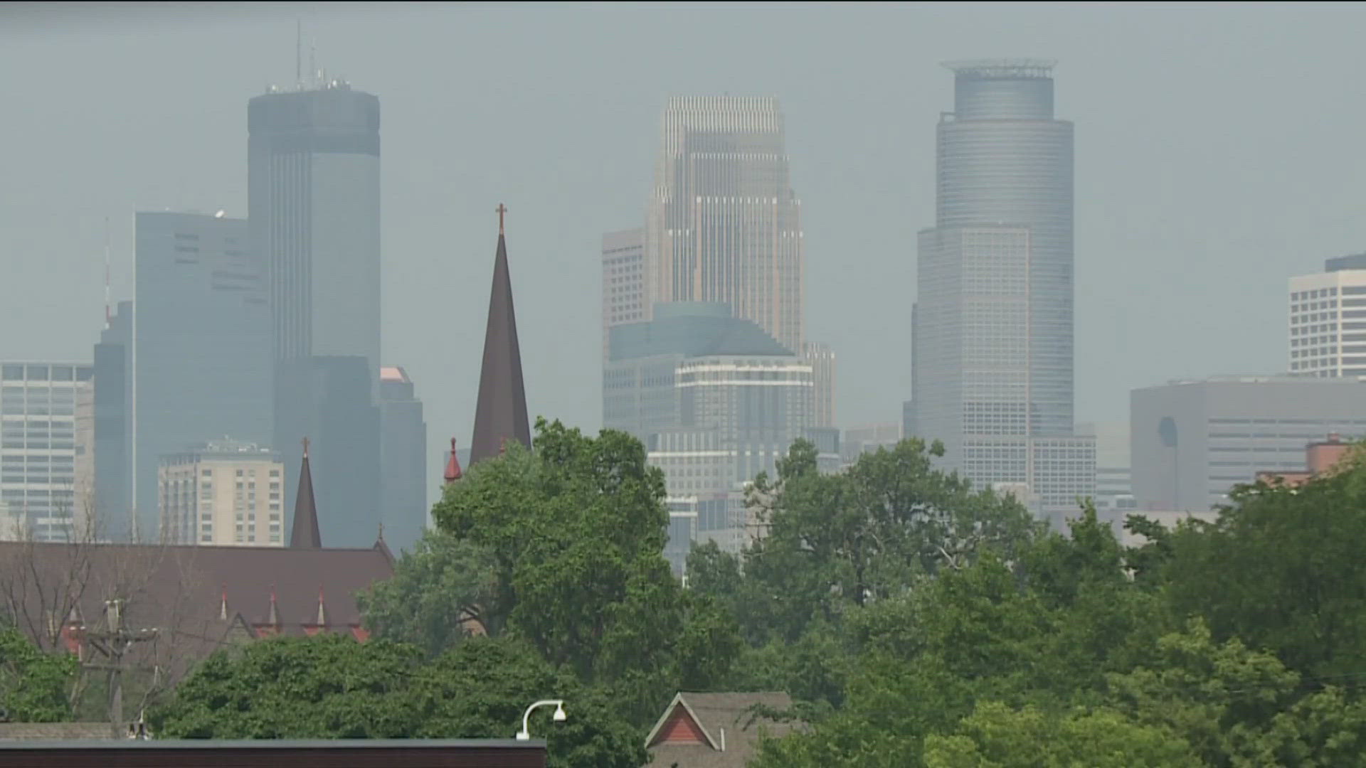 The skies were mostly clear and blue in the Twin Cities Tuesday, but Dr. Dorothy Curran says we're not in the clear yet when it comes to breathing problems.