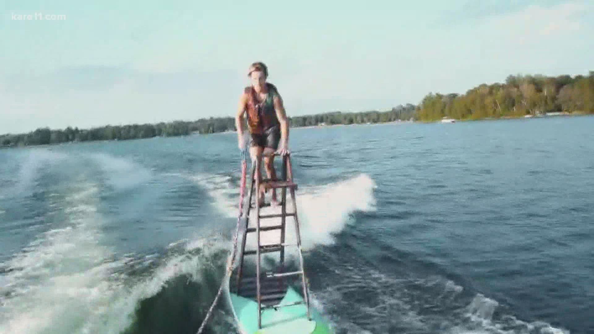 18-year-old Tucker Jobe says he can wakeboard on just about anything.