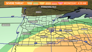 WEATHER: Storms south, poor air quality north