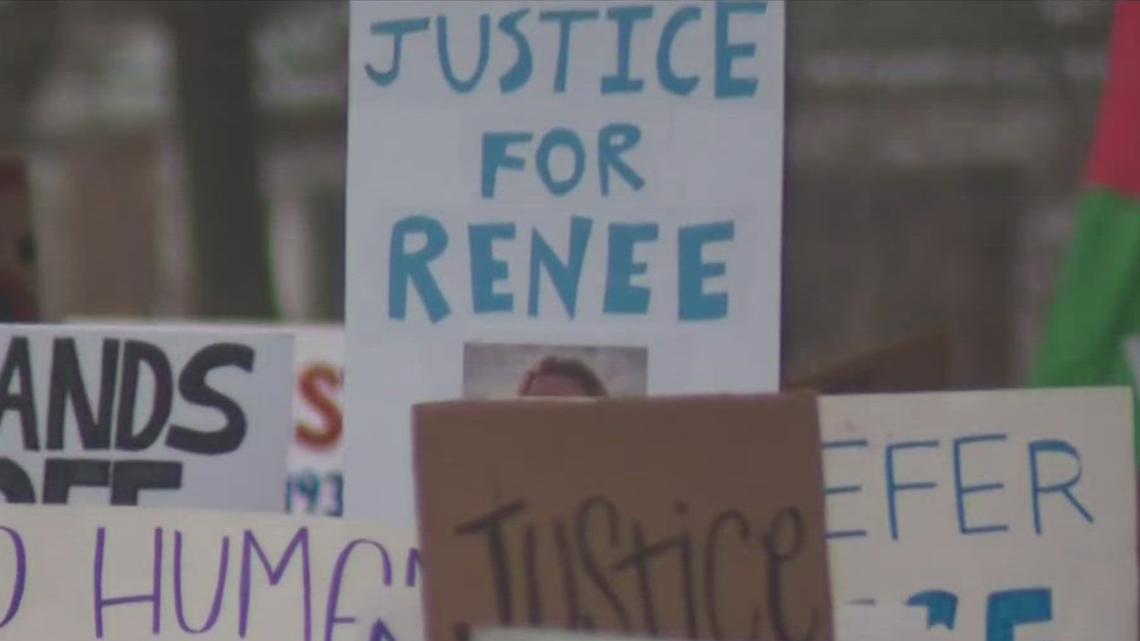 A couple hundred protestors march in Brooklyn Park against ICE
