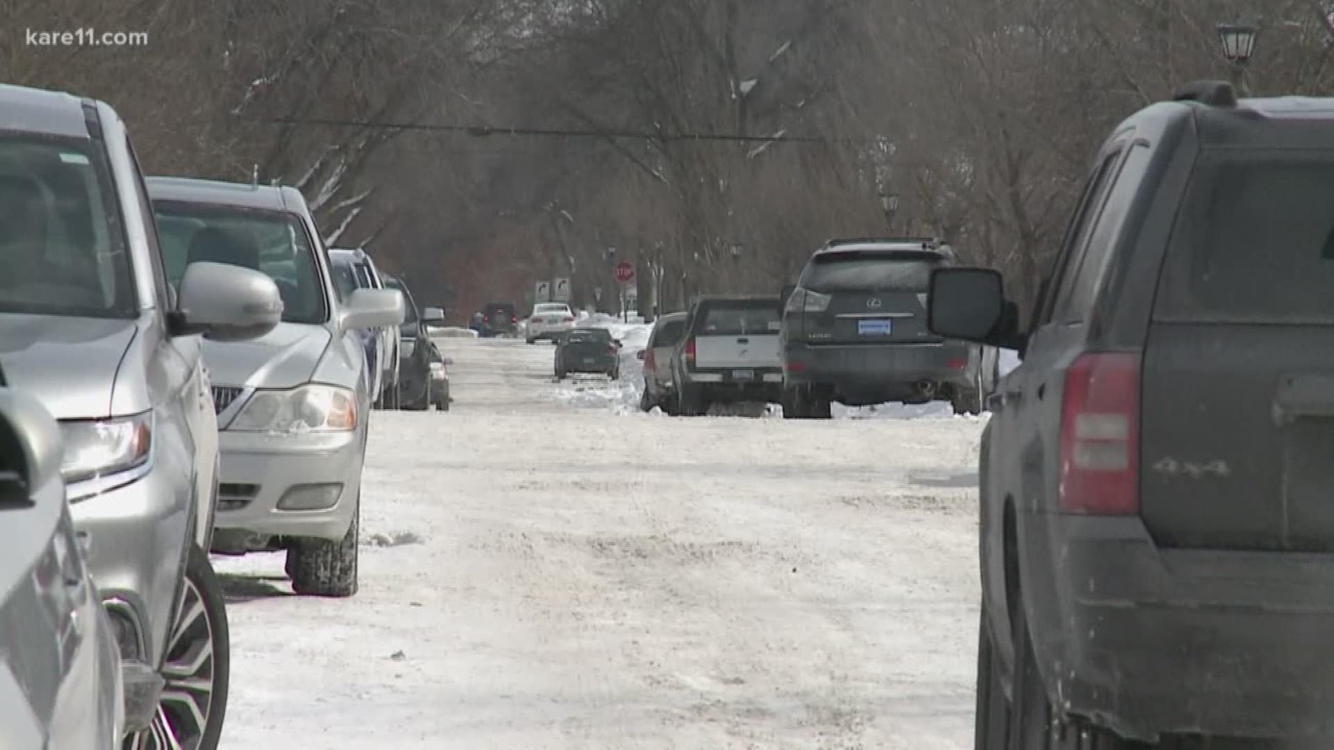 Historic snow -- means historic action in St. Paul.
Parking restrictions are now in effect for only the second time ever.