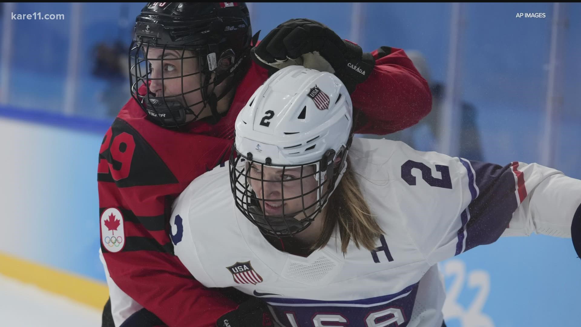 Despite a late third-period push, the U.S. women's hockey team fell to Team Canada to earn the silver medal at Beijing.