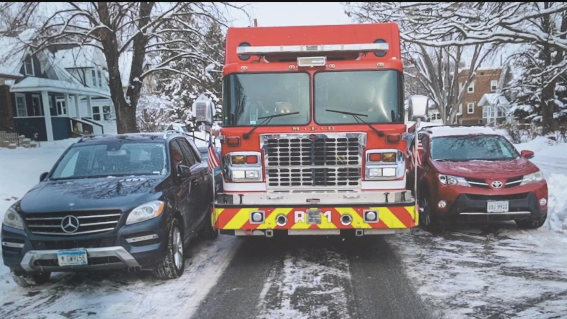 Street parkers in Minneapolis will be changing routines tonight, as the city implements one-side parking rules due to snow-narrowed streets.