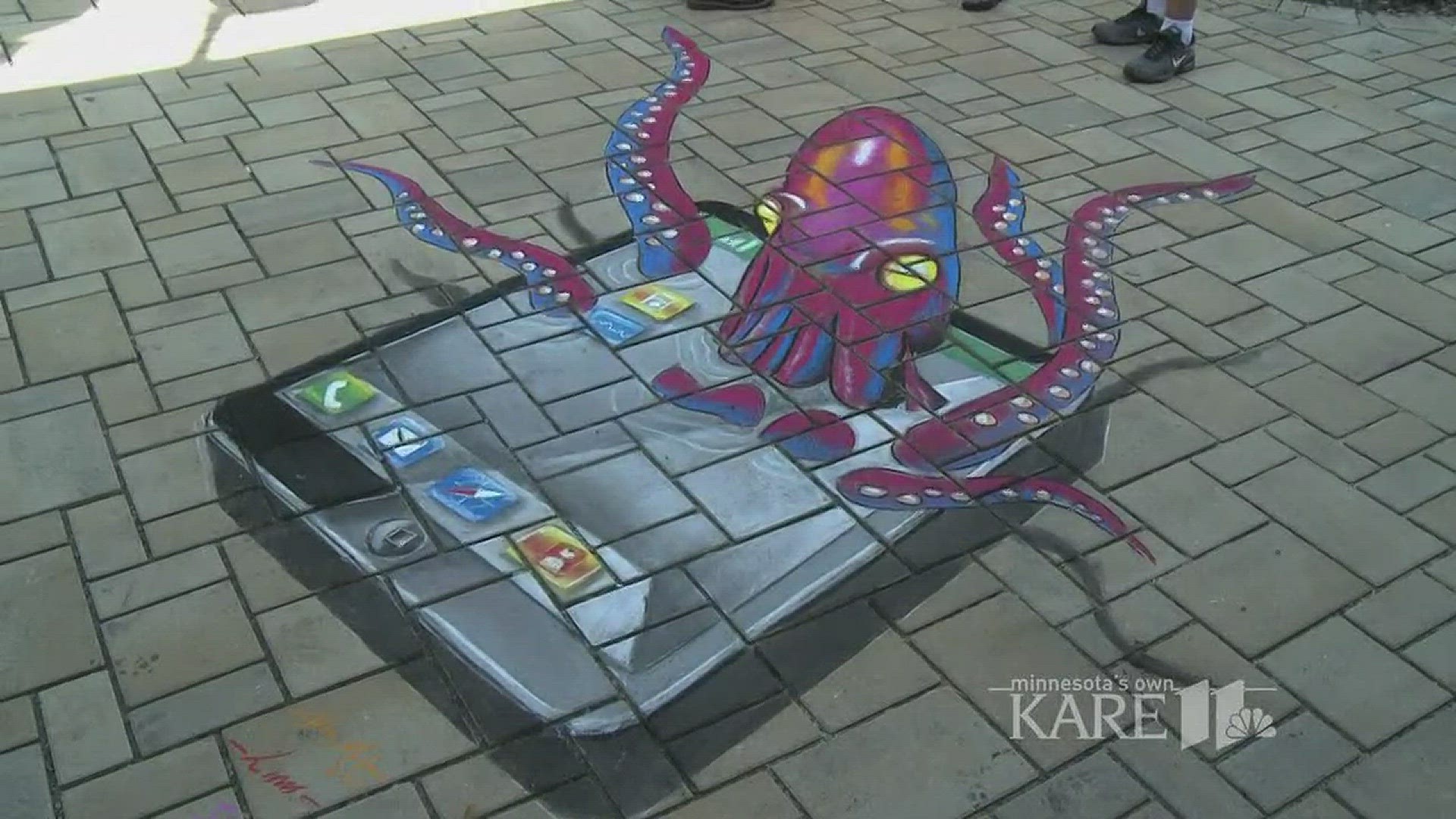 Artists all around the world are coming to Maple Grove to celebrate chalk art.