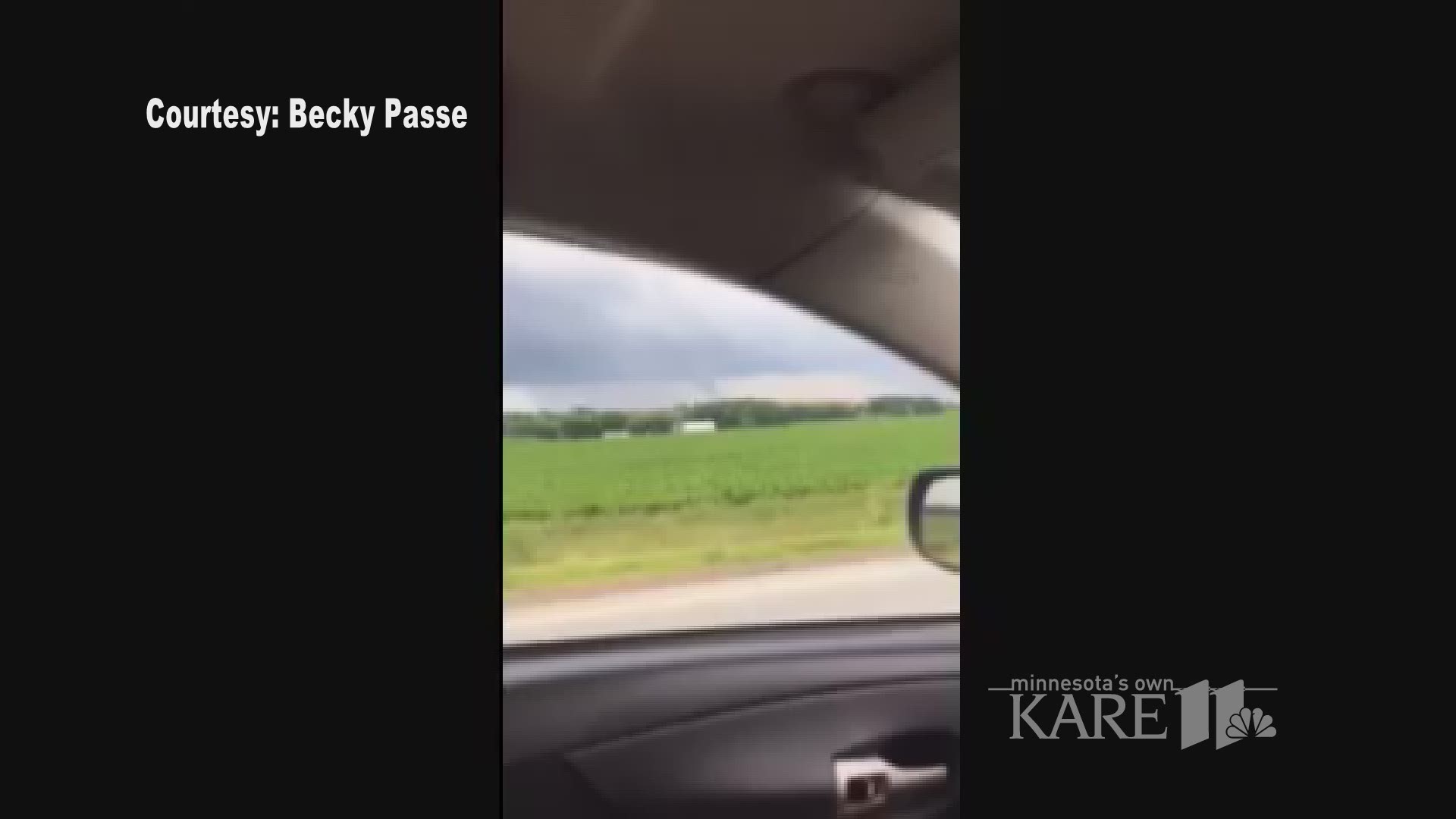 Becky Passe of Wabasha was on her way to work Wednesday at 6:25 p.m. when she saw this scary sight. http://kare11.tv/2t2OxnB