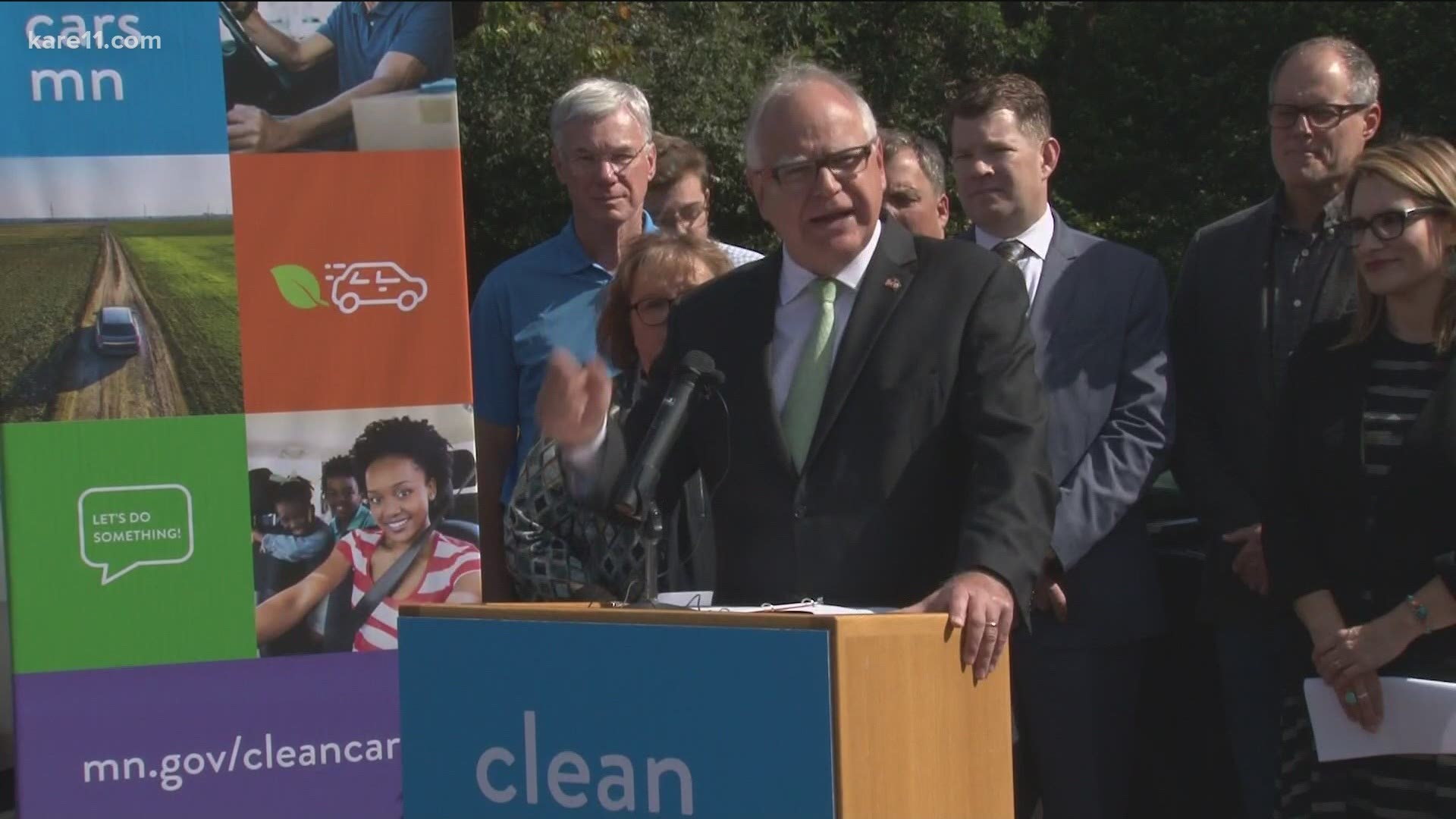 Gov. Walz hasn't backed off his Clean Cars emissions standards rule, despite a threat from GOP to block the DNR's funding and close state parks