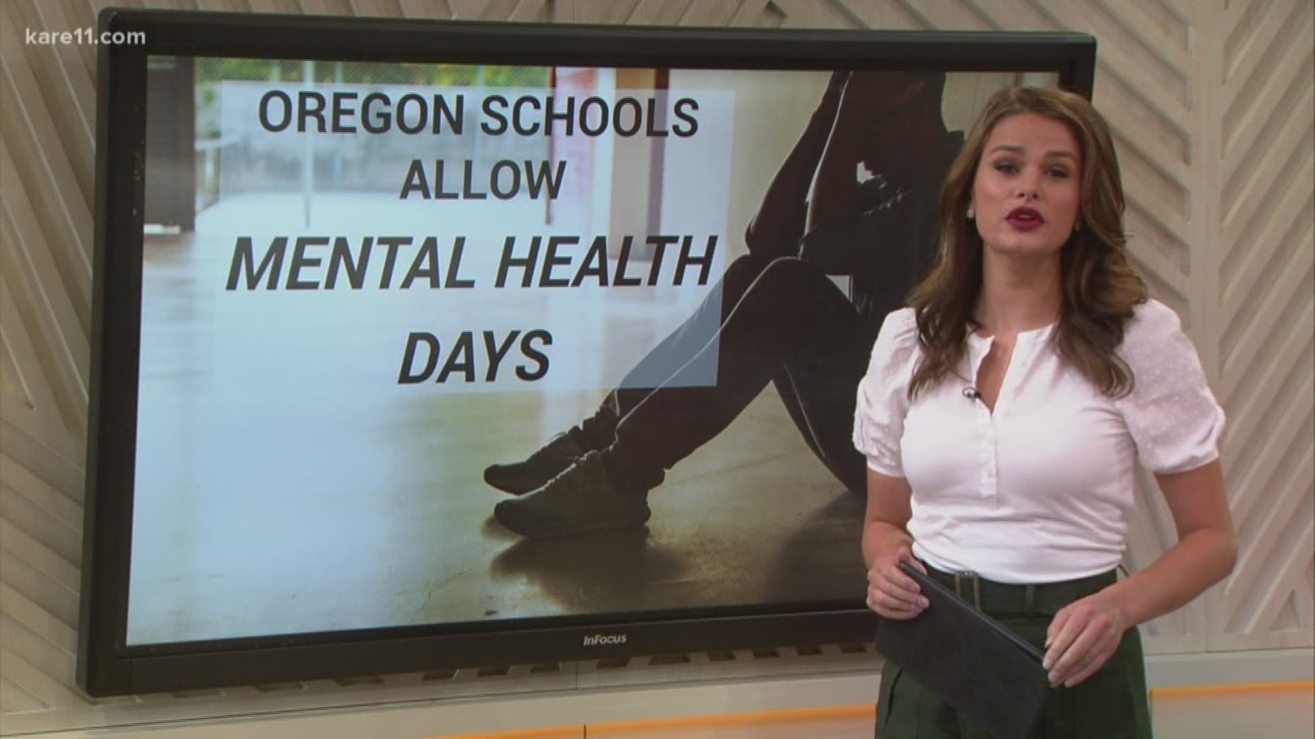 A new law will allow high school students in Oregon to take mental health days, just like they would sick days, to change the stigma around mental health. https://kare11.tv/32Iixqk