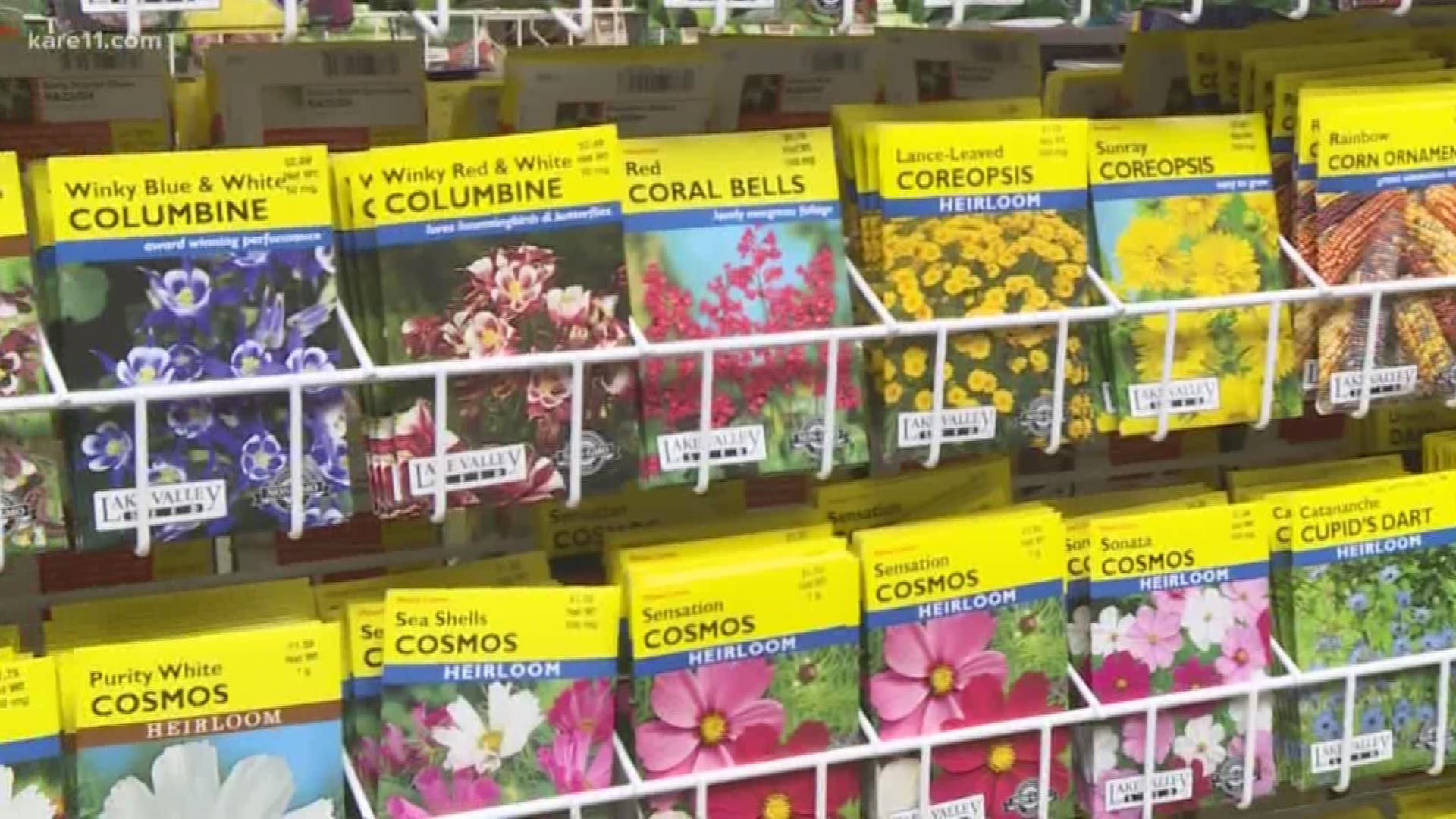 One sign of the season is the rows of seeds packets out in the garden centers.