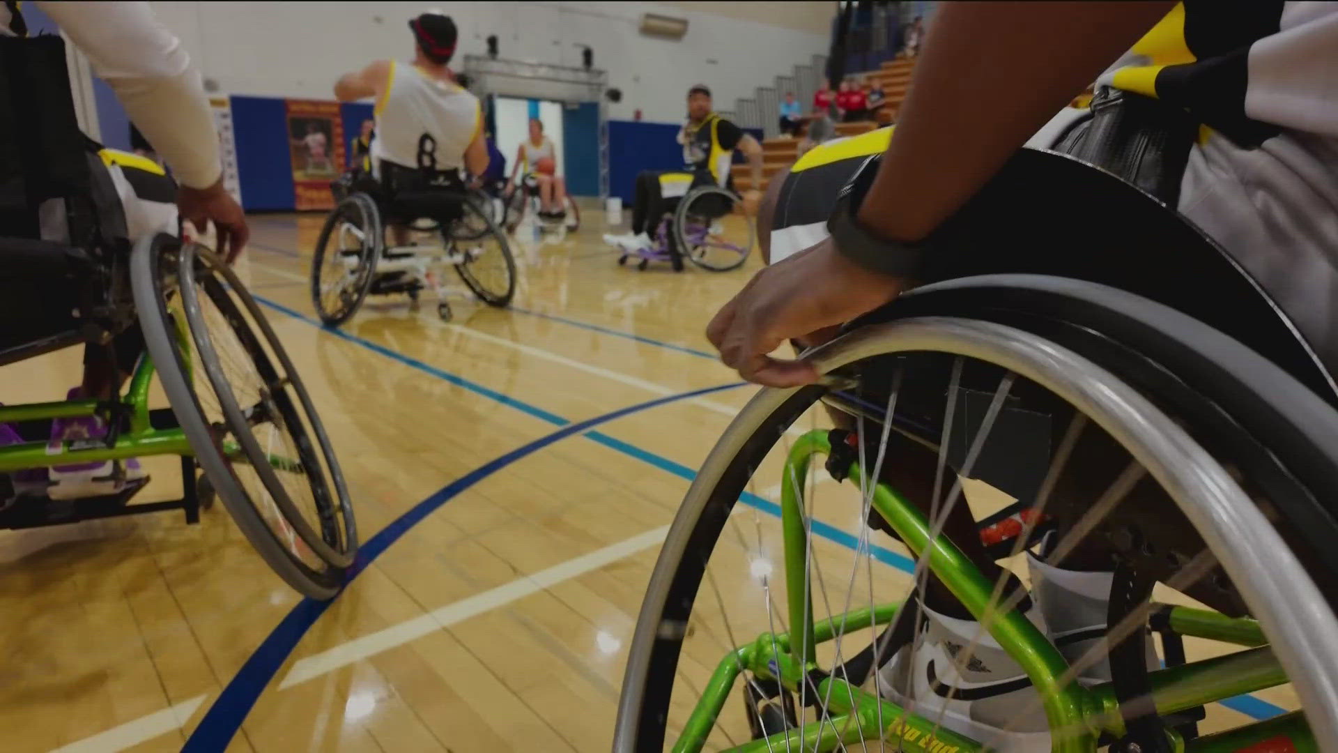 Local celebrities face athletes in Rising Stars II charity game to fund adaptive sports scholarships and equipment.