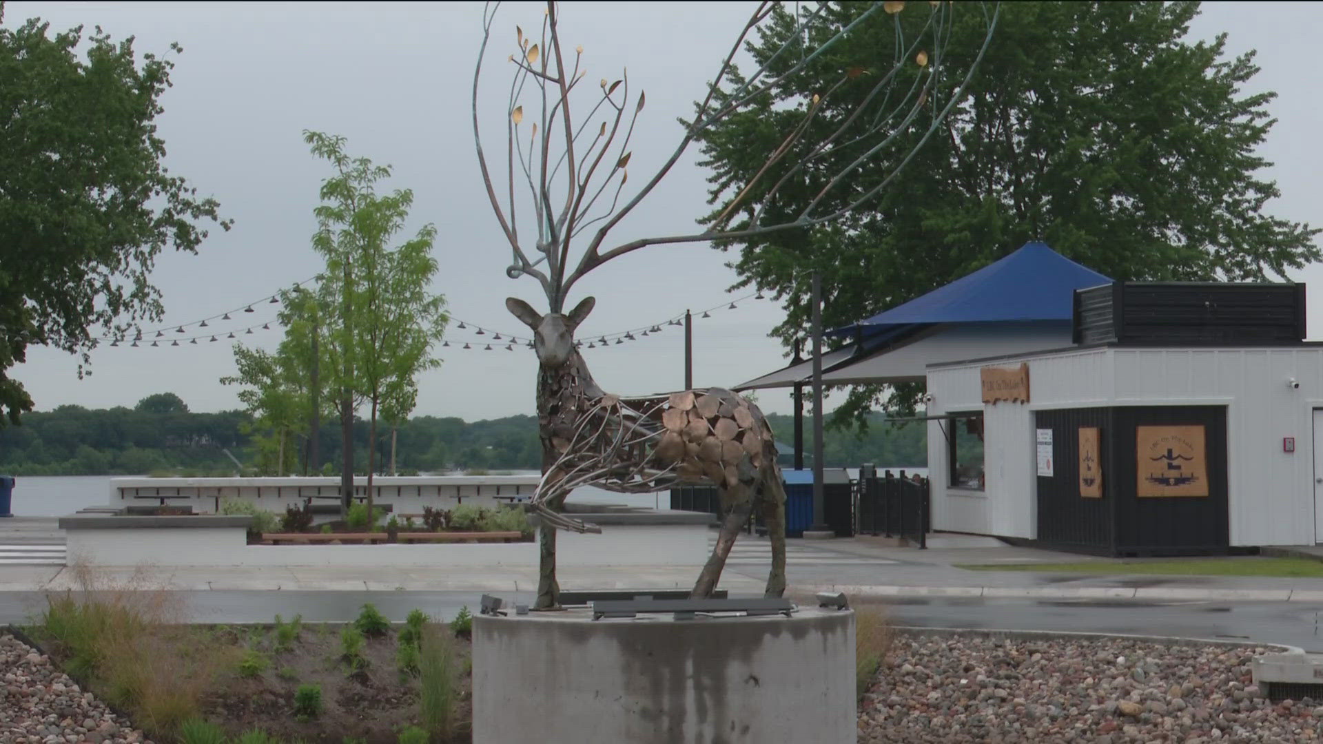 Lakeville Mayor Luke Hellier said voters chose to invest in city parks, like the newly revamped Antlers Parks, which we just happened to catch on a rainy day.