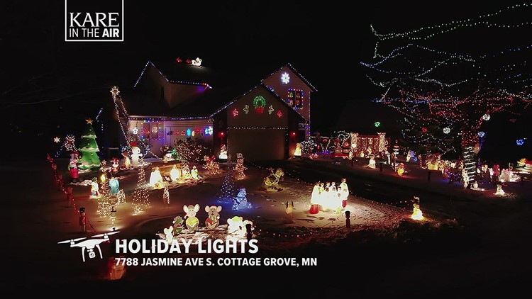 KARE in the Air: Holiday lights in Cottage Grove